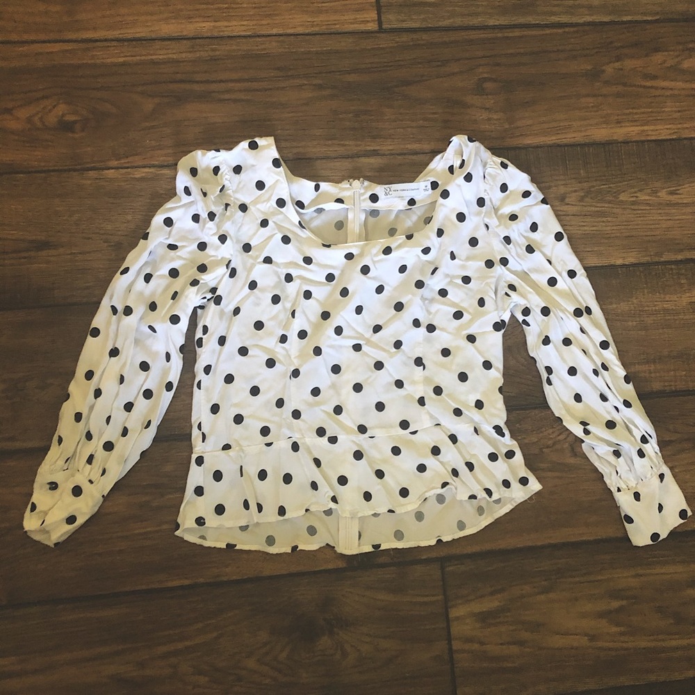New York and Company polkadot rayon top